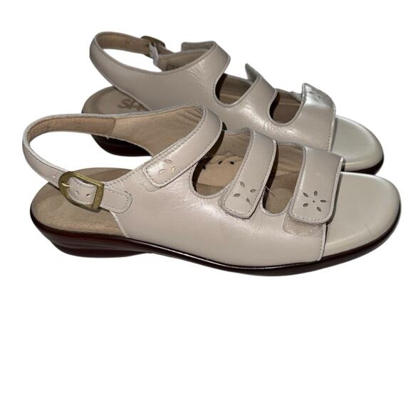 SAS Tripad Comfort Quatro Sandals Slingback Beige Bone Leather 8 N - Picture 7 of 12